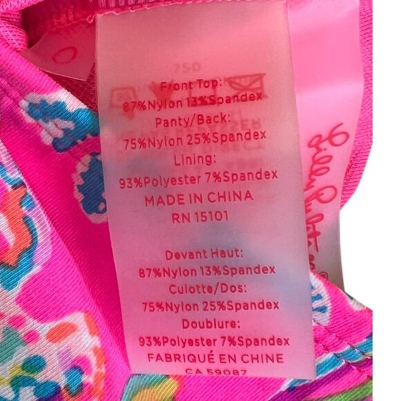 Lilly Pulitzer Flamenco One Piece Swimsuit Size 0 - Picture 14 of 14